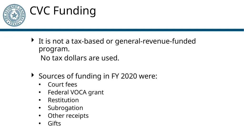 Crime Victims’ Compensation Program General - slide 7 of 61