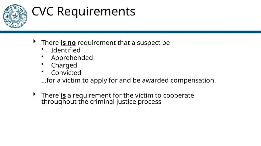 Crime Victims’ Compensation Program General - slide 21 of 61