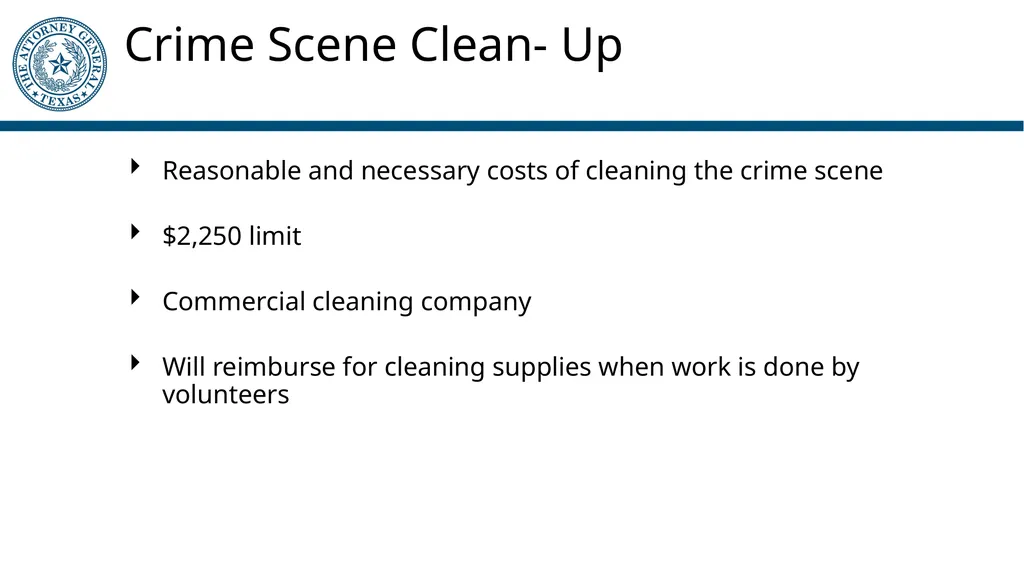 Crime Victims’ Compensation Program General - slide 46 of 61