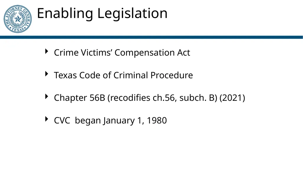 Crime Victims’ Compensation Program General - slide 4 of 61