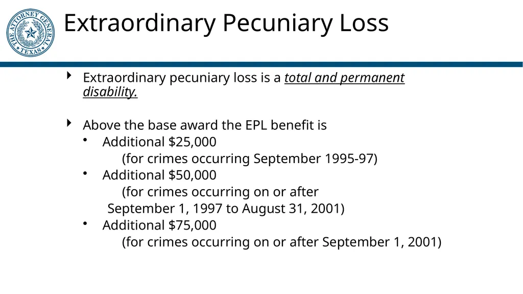 Crime Victims’ Compensation Program General - slide 48 of 61