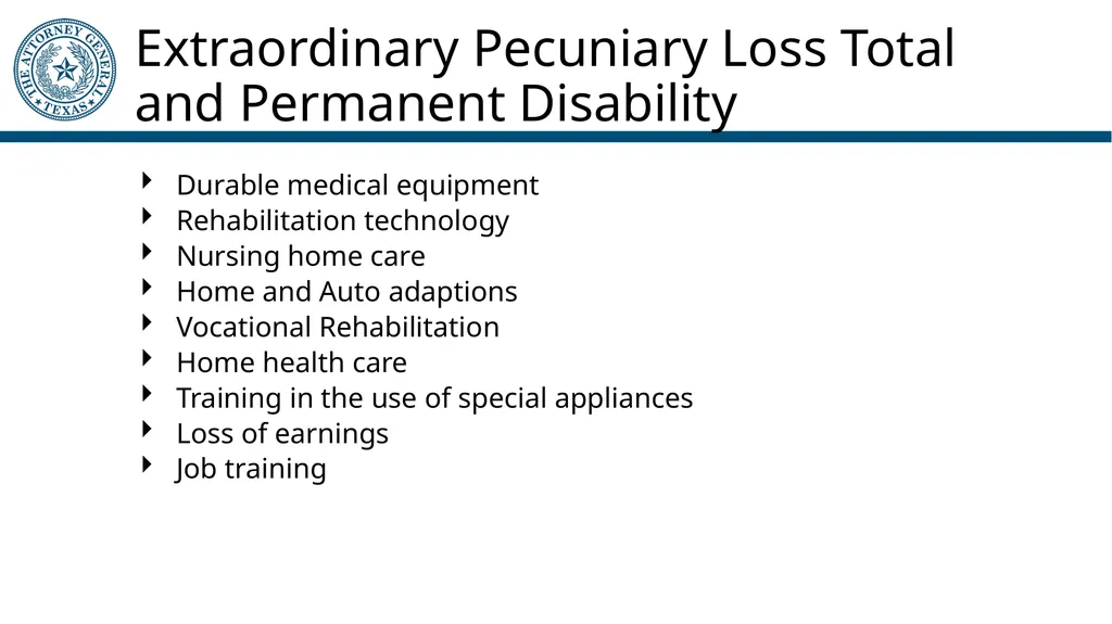 Crime Victims’ Compensation Program General - slide 49 of 61