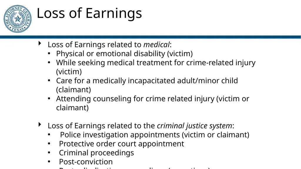 Crime Victims’ Compensation Program General - slide 34 of 61