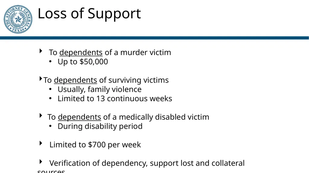 Crime Victims’ Compensation Program General - slide 36 of 61