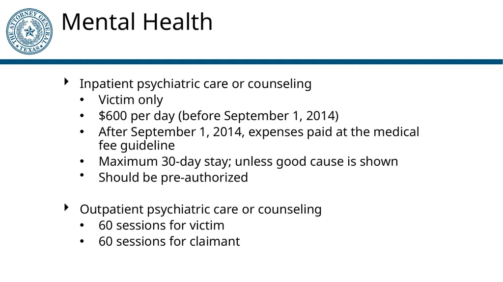 Crime Victims’ Compensation Program General - slide 30 of 61