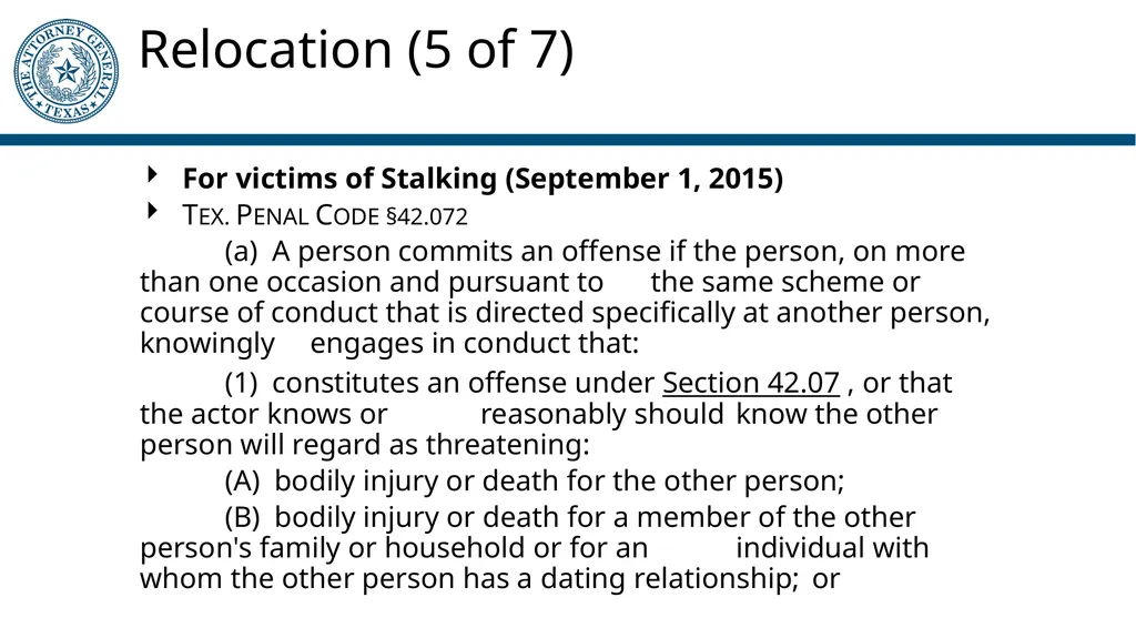 Crime Victims’ Compensation Program General - slide 42 of 61