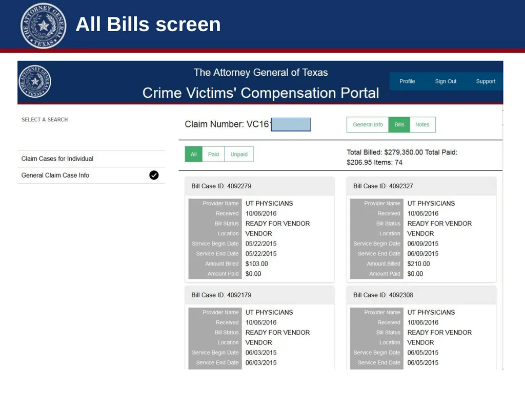 Crime Victims’ Compensation Conference Advanced - slide 16 of 92
