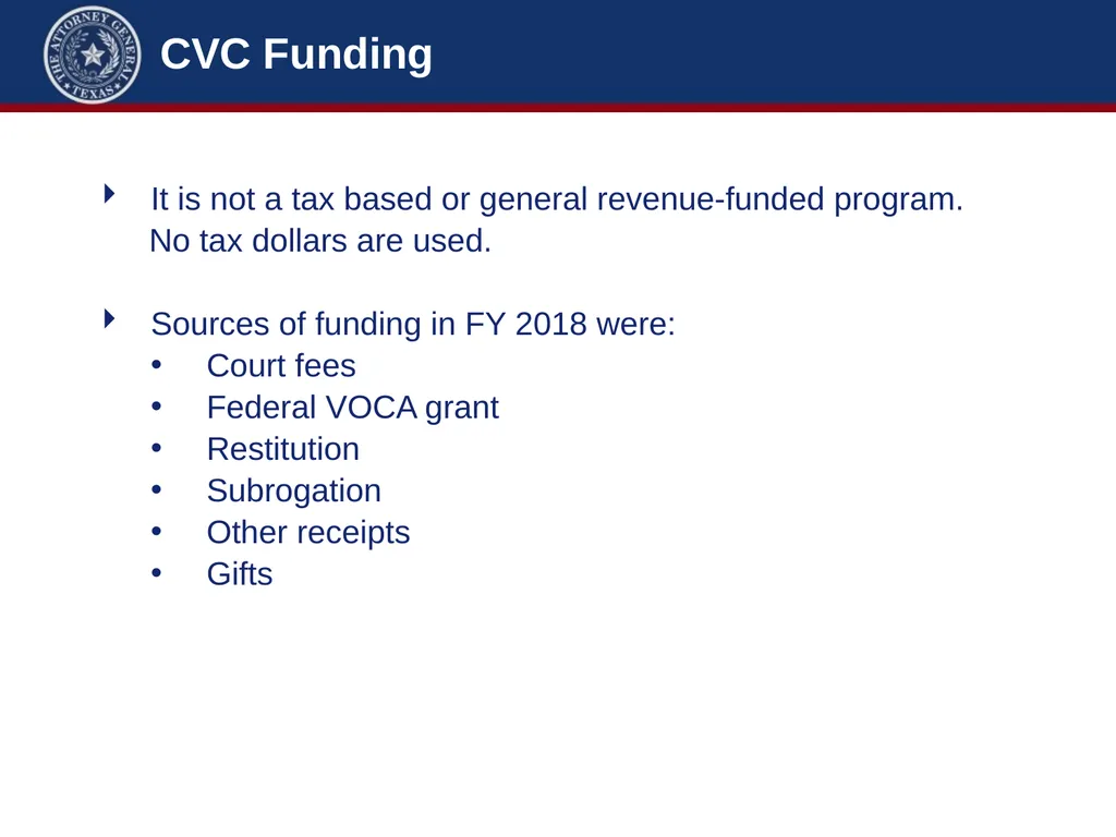 Crime Victims’ Compensation Conference Advanced - slide 7 of 92
