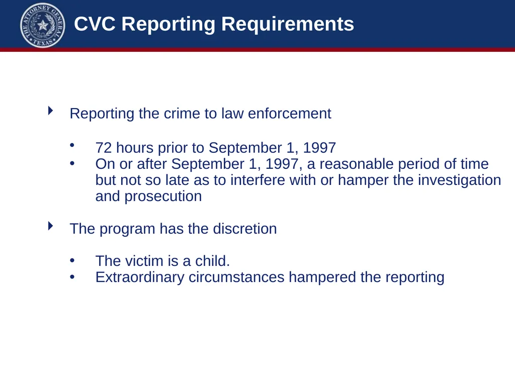 Crime Victims’ Compensation Conference Advanced - slide 36 of 92
