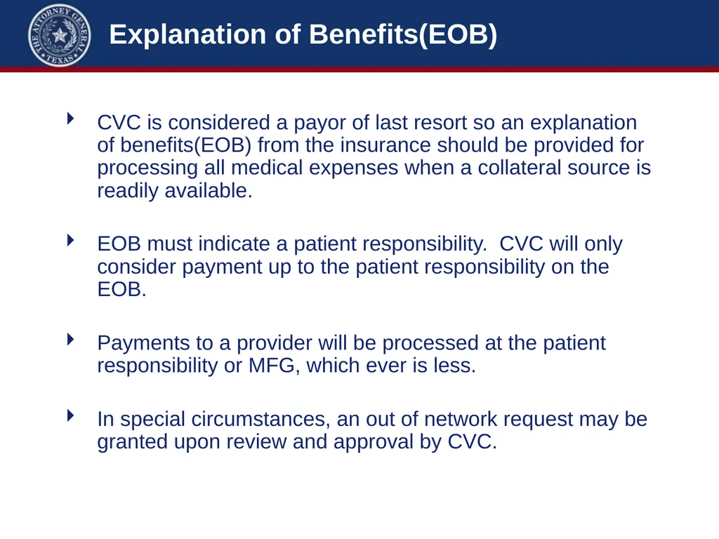 Crime Victims’ Compensation Conference Advanced - slide 48 of 92