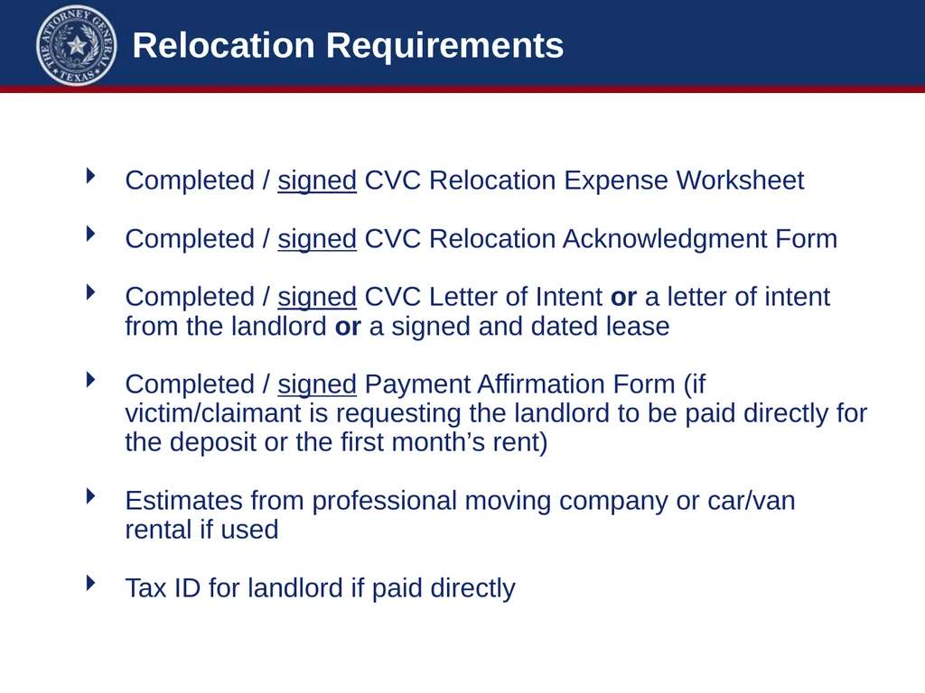 Crime Victims’ Compensation Conference Advanced - slide 66 of 92
