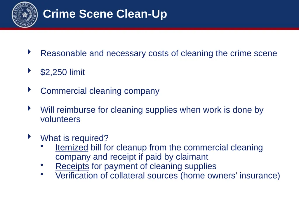 Crime Victims’ Compensation Conference Advanced - slide 69 of 92