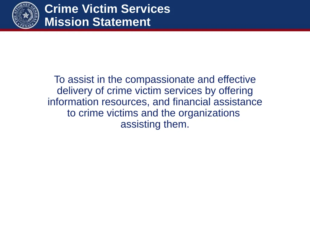 Crime Victims’ Compensation Conference Advanced - slide 3 of 92