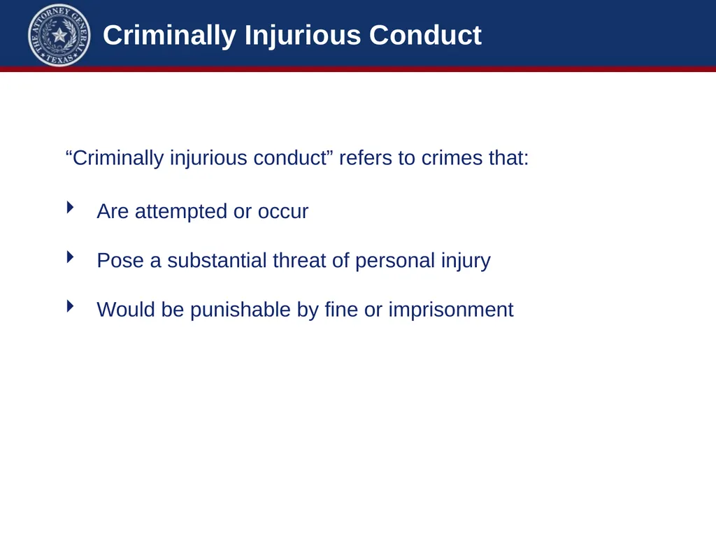 Crime Victims’ Compensation Conference Advanced - slide 31 of 92