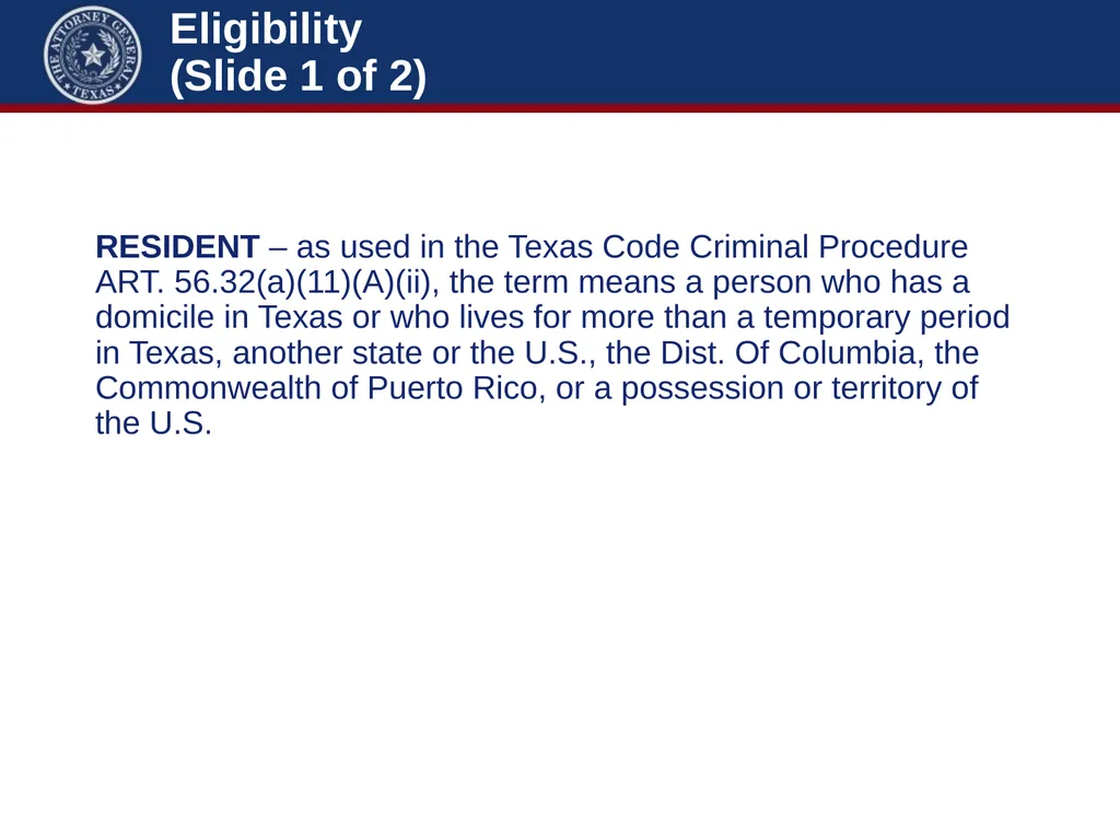 Crime Victims’ Compensation Conference Advanced - slide 29 of 92