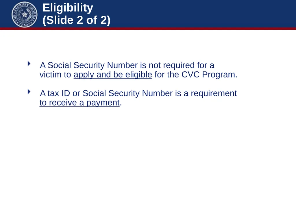 Crime Victims’ Compensation Conference Advanced - slide 30 of 92