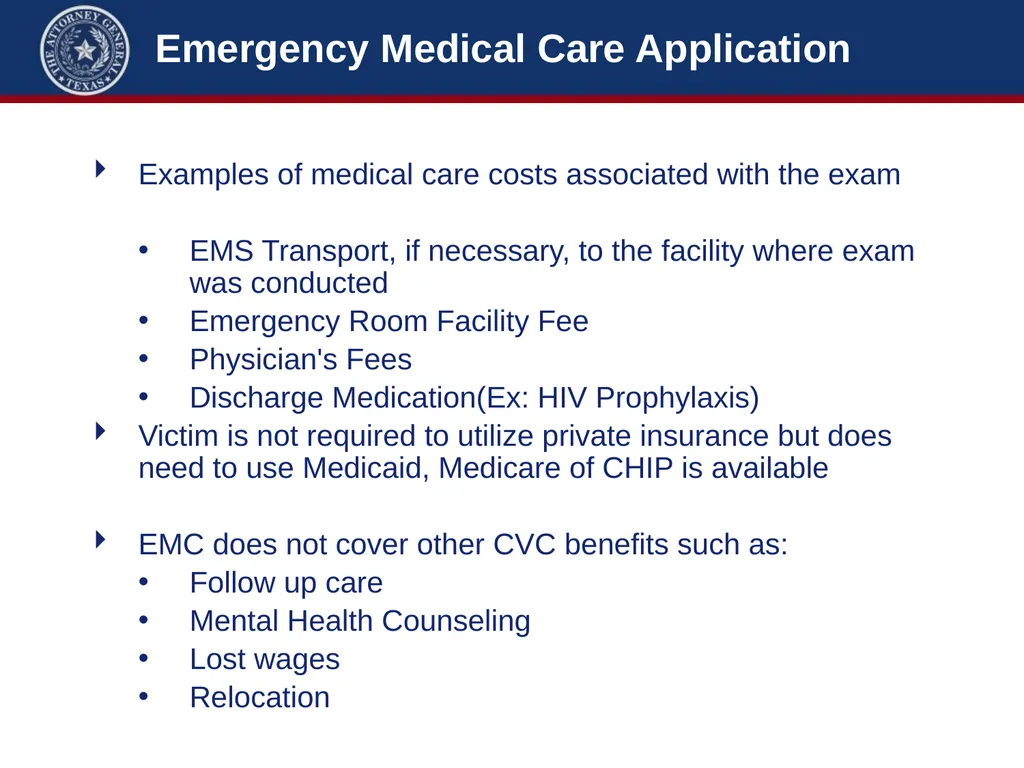 Crime Victims’ Compensation Conference Advanced - slide 39 of 92