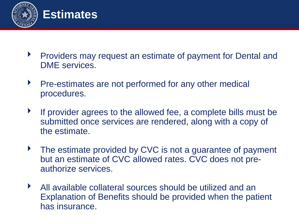 Crime Victims’ Compensation Conference Advanced - slide 49 of 92