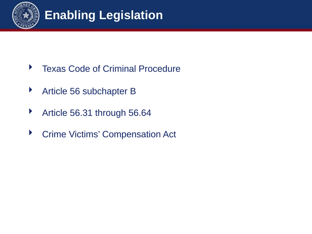 Crime Victims’ Compensation Conference Advanced - slide 4 of 92