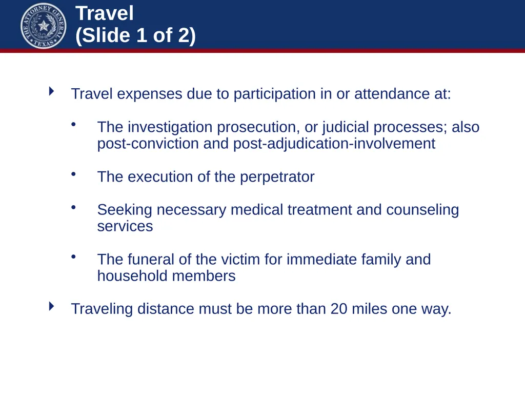 Crime Victims’ Compensation Conference Advanced - slide 71 of 92