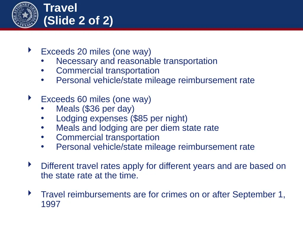 Crime Victims’ Compensation Conference Advanced - slide 72 of 92