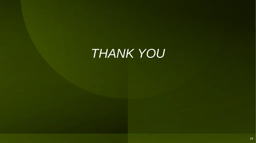 PRESENTATION TO THE PORTFOLIO COMMITTEE ON DEFENCE - slide 29 of 29