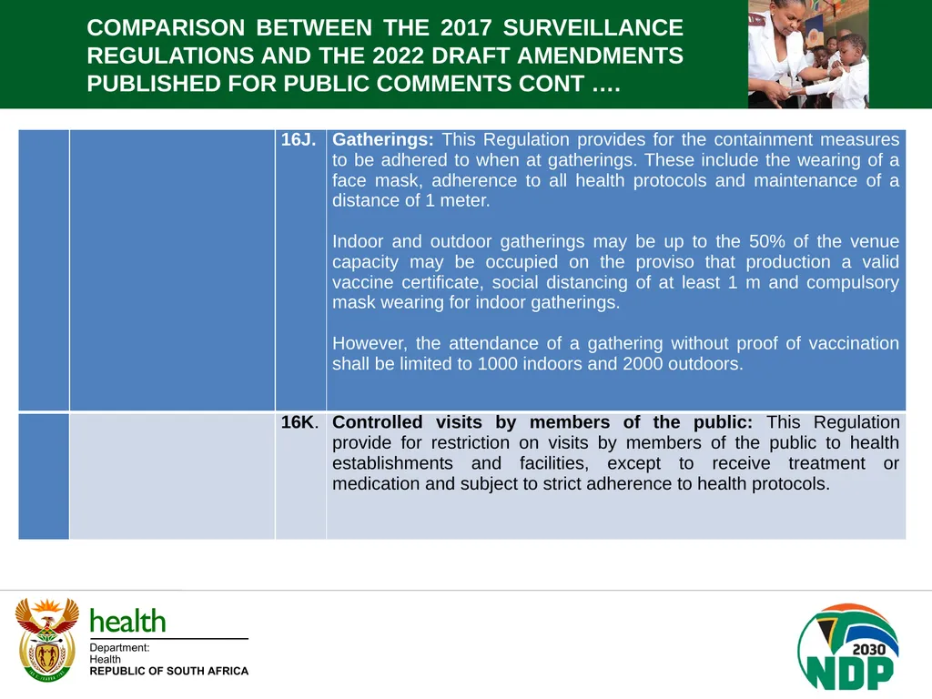 PORTFOLIO COMMITTEE BRIEFING DEPARTMENT OF HEALTH - slide 16 of 32