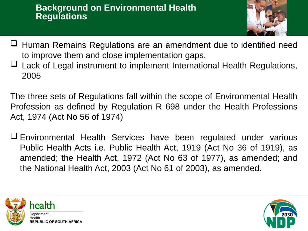 PORTFOLIO COMMITTEE BRIEFING DEPARTMENT OF HEALTH - slide 22 of 32