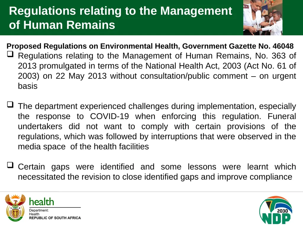 PORTFOLIO COMMITTEE BRIEFING DEPARTMENT OF HEALTH - slide 24 of 32