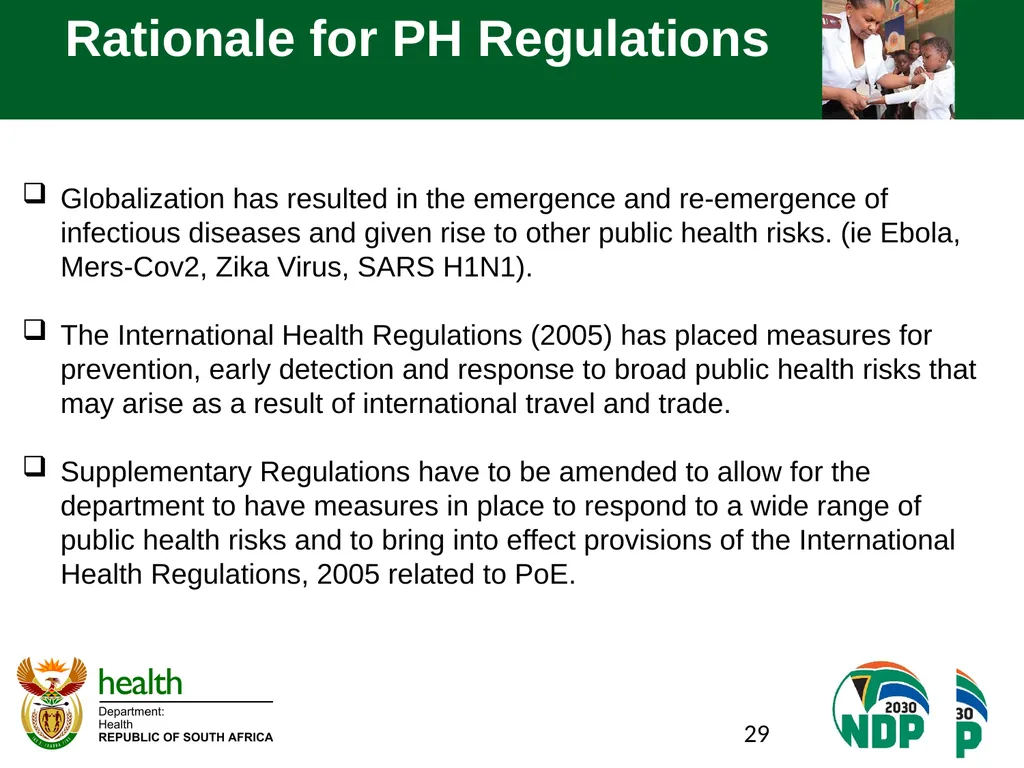 PORTFOLIO COMMITTEE BRIEFING DEPARTMENT OF HEALTH - slide 29 of 32