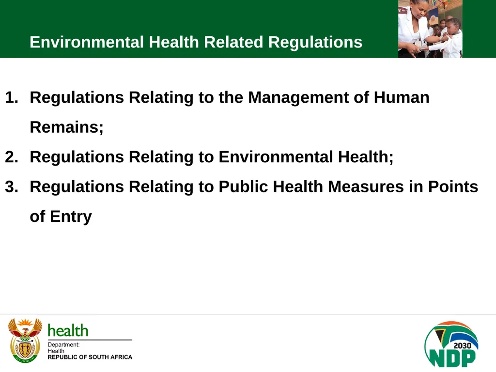 PORTFOLIO COMMITTEE BRIEFING DEPARTMENT OF HEALTH - slide 20 of 32