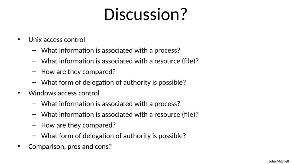 Secure Architecture Principles CS 155 Spring 2018 - slide 63 of 73