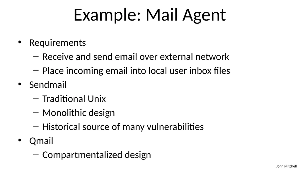 Secure Architecture Principles CS 155 Spring 2018 - slide 12 of 73