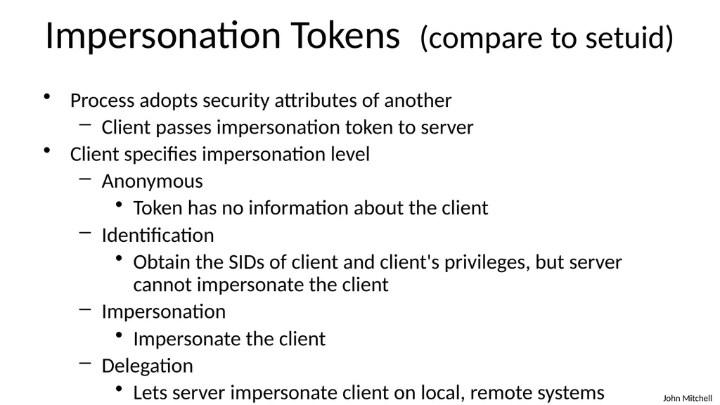 Secure Architecture Principles CS 155 Spring 2018 - slide 60 of 73