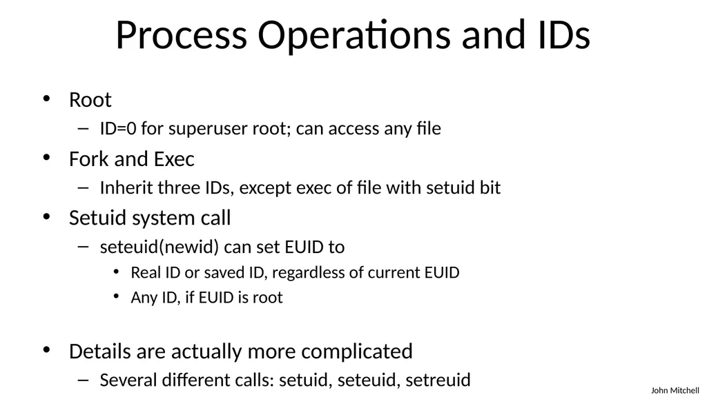 Secure Architecture Principles CS 155 Spring 2018 - slide 49 of 73