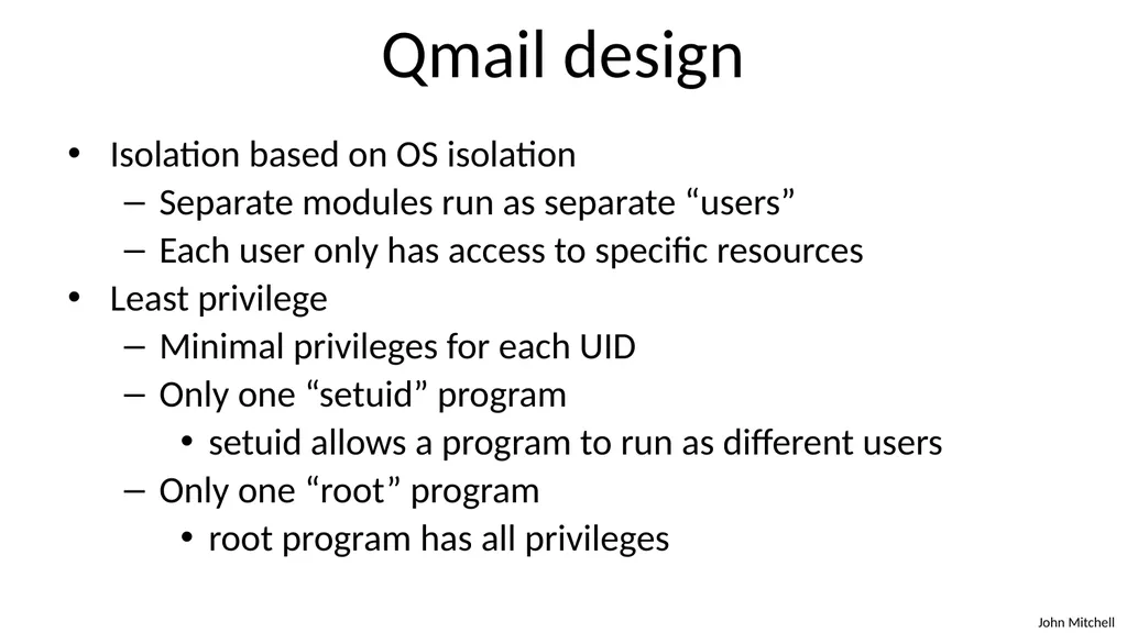 Secure Architecture Principles CS 155 Spring 2018 - slide 14 of 73