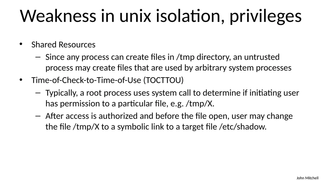 Secure Architecture Principles CS 155 Spring 2018 - slide 54 of 73