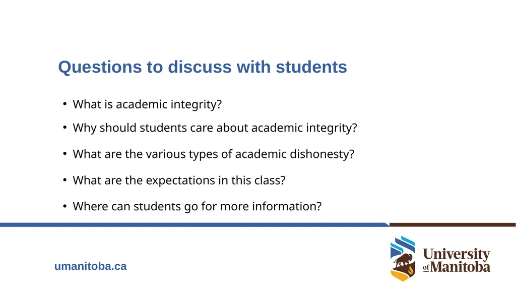 Academic Integrity An important conversation - slide 3 of 28