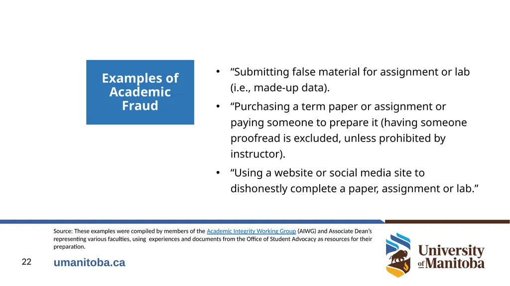 Academic Integrity An important conversation - slide 22 of 28
