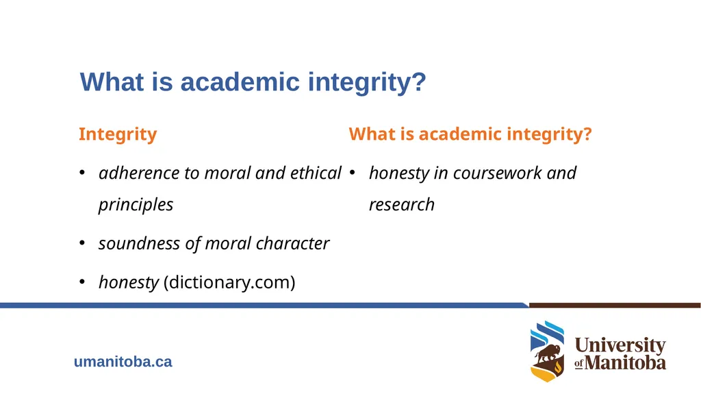 Academic Integrity An important conversation - slide 5 of 28