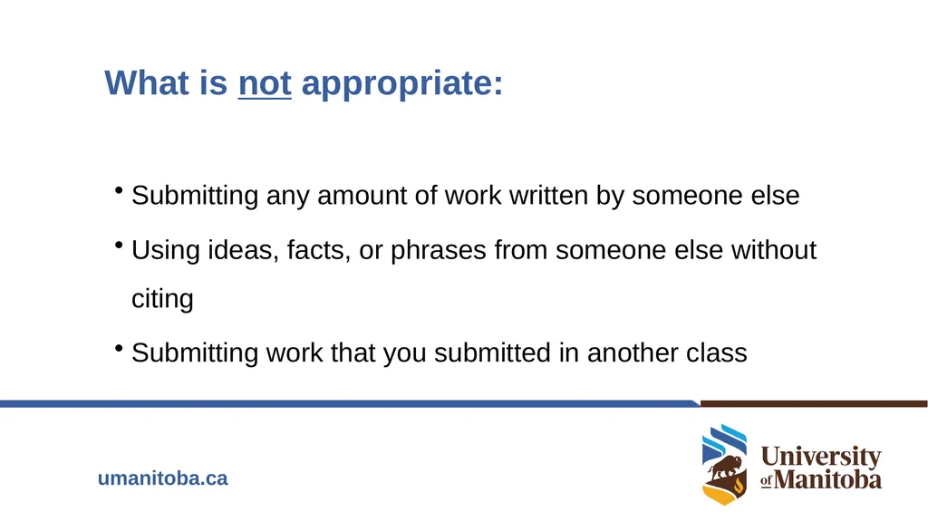 Academic Integrity An important conversation - slide 25 of 28
