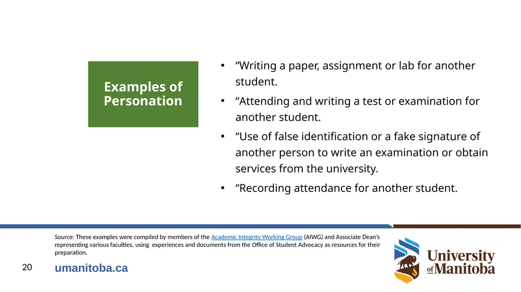 Academic Integrity An important conversation - slide 20 of 28