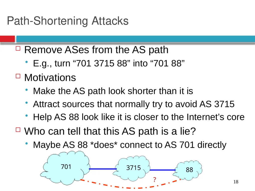 CSE390 – Advanced Computer Networks Lecture 20: - slide 18 of 55