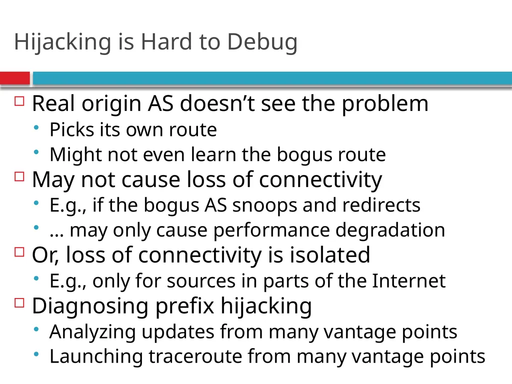 CSE390 – Advanced Computer Networks Lecture 20: - slide 21 of 55