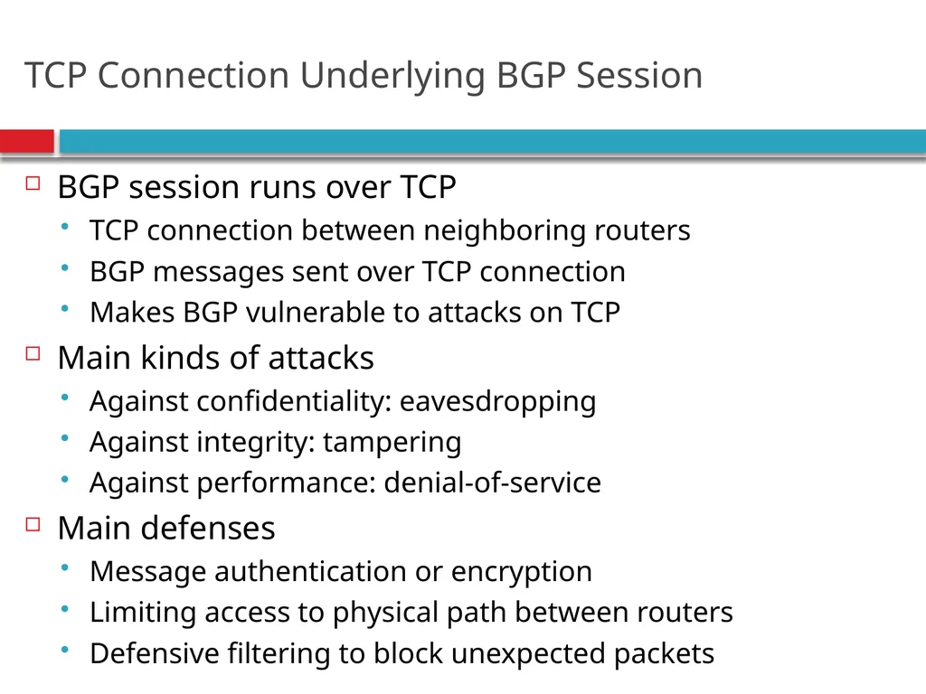 CSE390 – Advanced Computer Networks Lecture 20: - slide 24 of 55