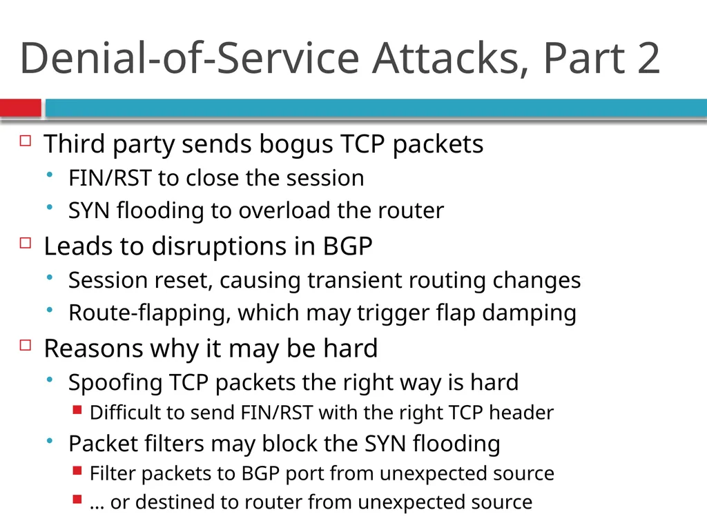 CSE390 – Advanced Computer Networks Lecture 20: - slide 28 of 55