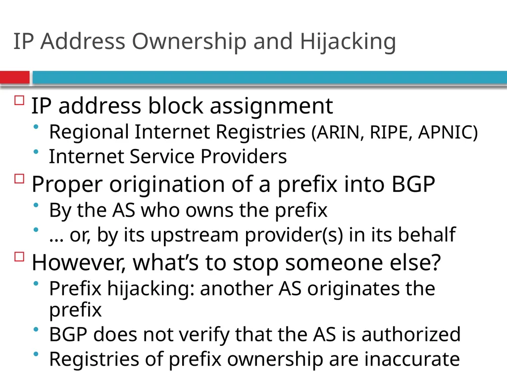 CSE390 – Advanced Computer Networks Lecture 20: - slide 4 of 55