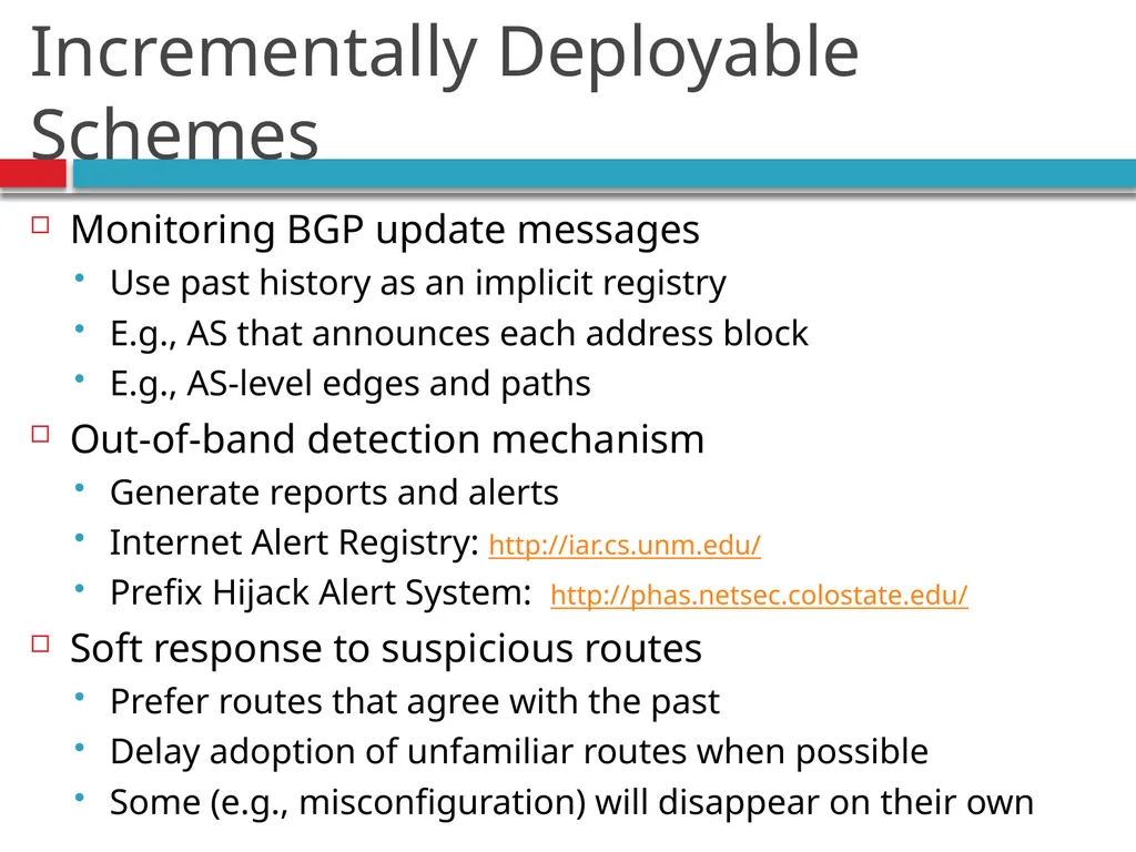 CSE390 – Advanced Computer Networks Lecture 20: - slide 40 of 55
