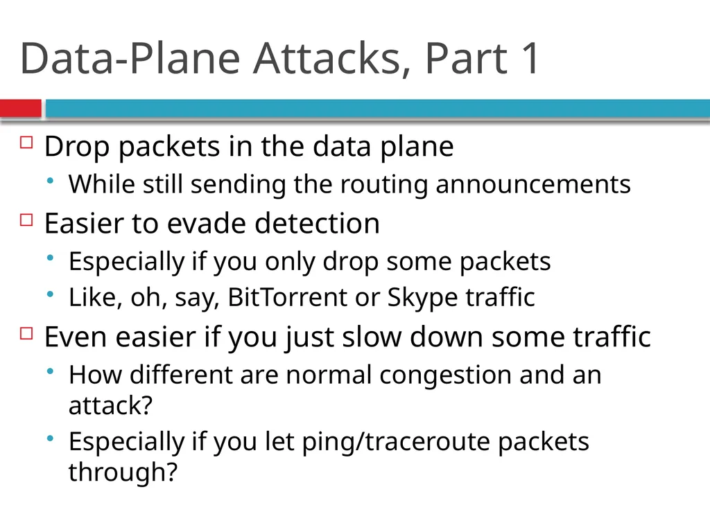 CSE390 – Advanced Computer Networks Lecture 20: - slide 48 of 55
