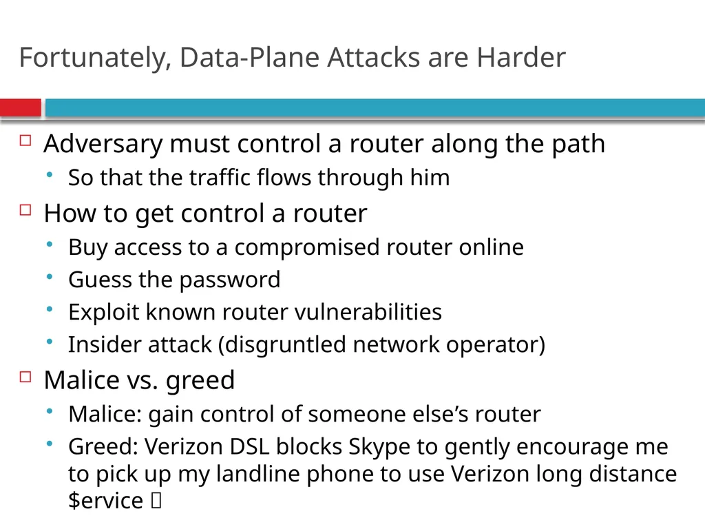 CSE390 – Advanced Computer Networks Lecture 20: - slide 50 of 55